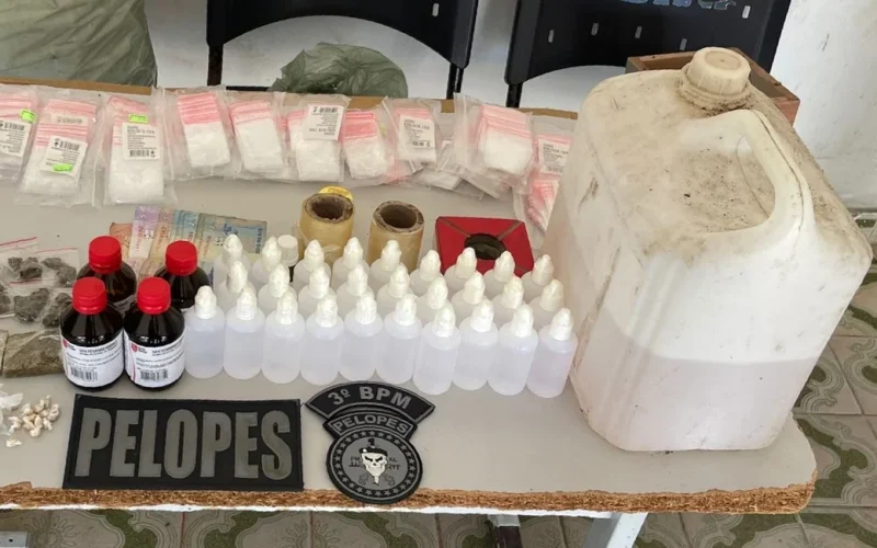 Homem é preso com drogas e materiais para a produção de “loló” em Arapiraca