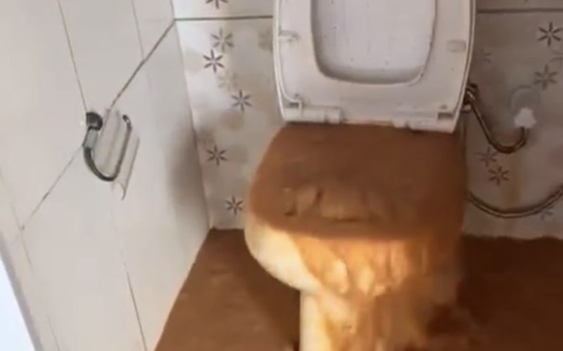 Água retorna pelo vaso e moradores se revoltam em Capela