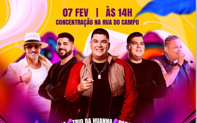 Prévia de carnaval em Junqueiro promete agitar os foliões dia 07 de fevereiro