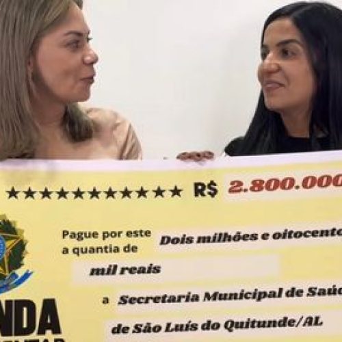 Prefeitura de São Luiz do Quitunde recebe R$ 2,8 milhões em investimentos para a área da saúde