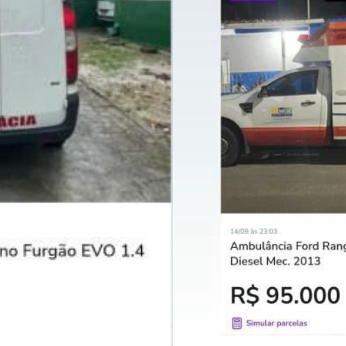 Ambulâncias de Piaçabuçu aparecem à venda em site de anúncios