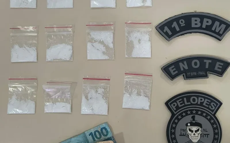 Primeiro dia de 2026 tem prisões por tráfico, arma apreendida e ações da PM em Alagoas