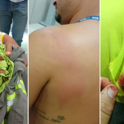 Revoltado, homem ataca equipe da BRK com facão após corte de água em casa; veja vídeo