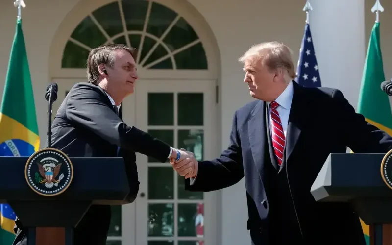 Democratas acusam Trump de usar tarifas para proteger Bolsonaro