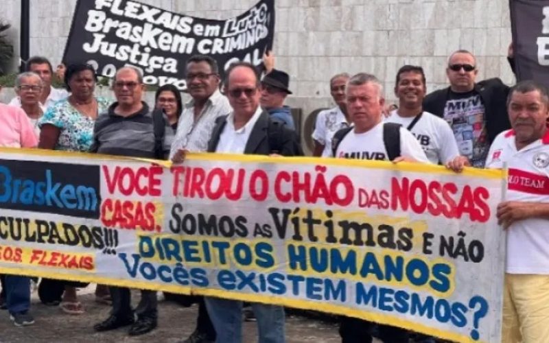 Movimento de vítimas da Braskem denuncia exoneração de defensores como tentativa de silenciamento
