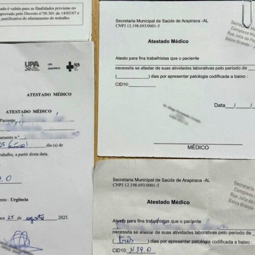 Mulher é presa pela PCAL em Arapiraca por vender falsos atestados médicos por R$70