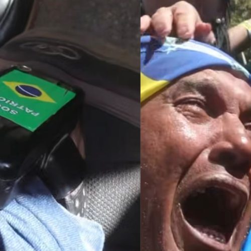 Bolsonarista chora com tornozeleira eletrônica em ato do 7 de Setembro