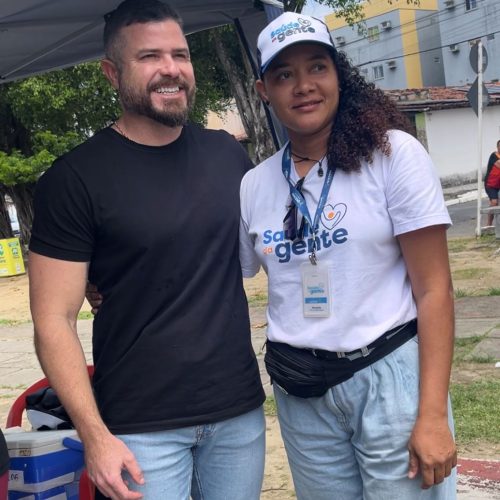 Vereador Delegado Thiago Prado acompanha atendimentos do programa Saúde da Gente na Gruta de Lourdes