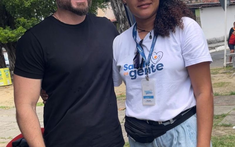 Vereador Delegado Thiago Prado acompanha atendimentos do programa Saúde da Gente na Gruta de Lourdes