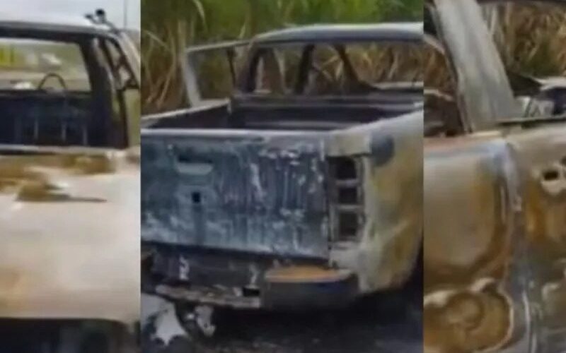 Mulher é presa em Marechal por ligação com corpo encontrado queimado em caminhonete
