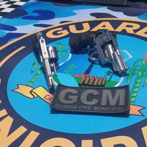 Guarda Municipal prende acusado de violência doméstica e encontra arma de fogo em sua residência