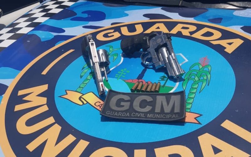 Guarda Municipal prende acusado de violência doméstica e encontra arma de fogo em sua residência