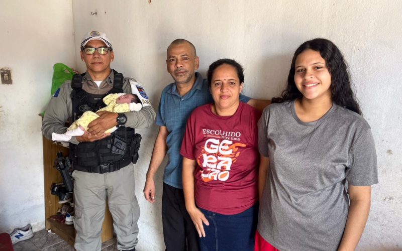 Guarnição do BPTran salva bebê de 12 dias engasgado com leite materno no bairro do Clima Bom
