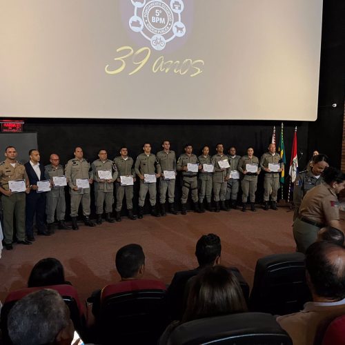 5º Batalhão da Polícia Militar celebra 39 anos de serviços prestados à segurança pública