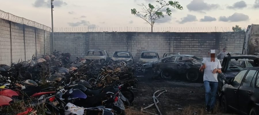 Incêndio destrói mais de 100 motos em pátio de veículos em Rio Largo