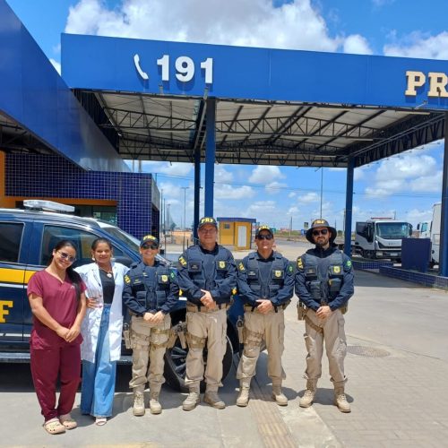 PRF realiza Comando de Saúde, em São Miguel dos Campos/AL