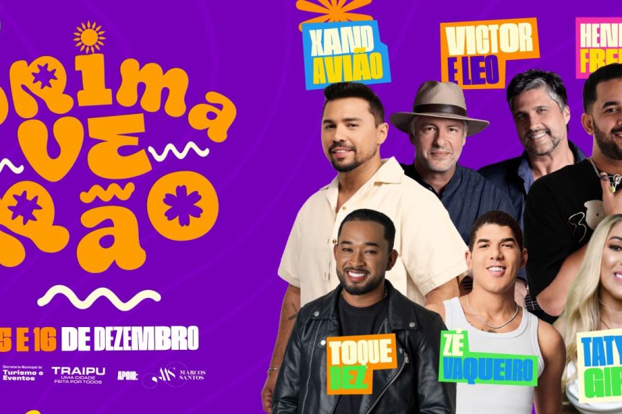 Traipu divulga programação oficial do Primaverão 2025, o maior festival do interior de Alagoas