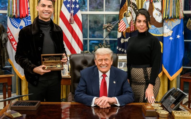 Cristiano Ronaldo se reúne com Trump em visita especial à Casa Branca
