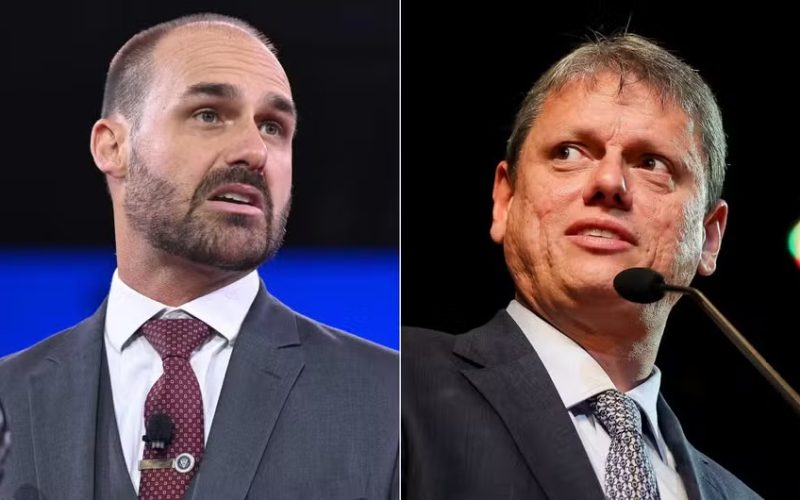 Eduardo Bolsonaro critica articulação por Tarcísio, mas admite apoiá-lo contra Lula