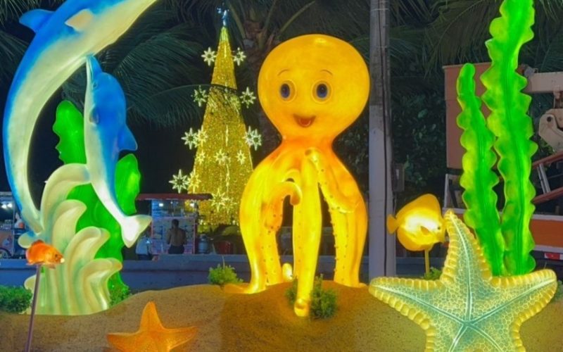 Abertura do Natal de Todos Nós é hoje e traz cenografia marítima que celebra Maceió