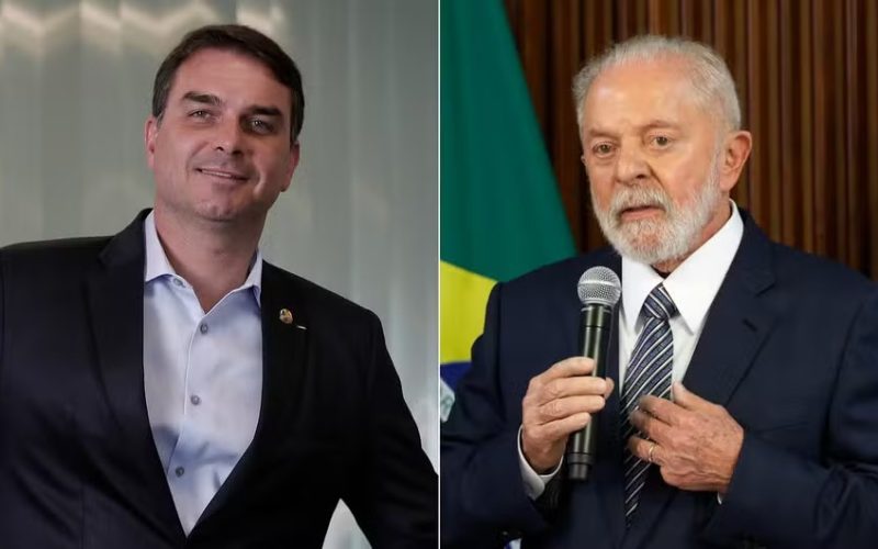 No 2º turno, Lula venceria Flávio Bolsonaro por 15 pontos, aponta pesquisa