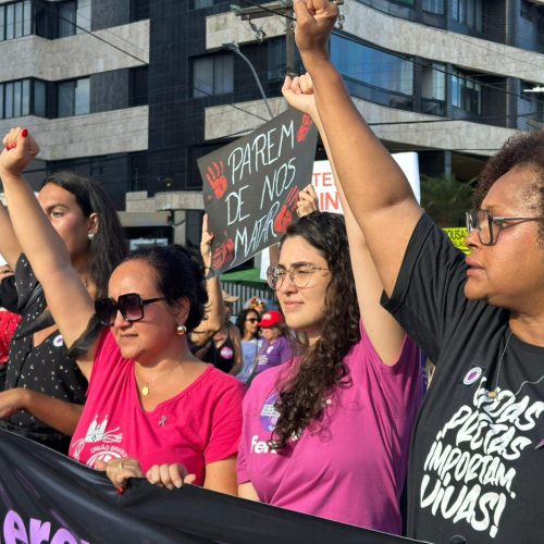 Teca Nelma participa de ato nacional contra feminicídios e exalta força da mulher alagoana na luta por justiça