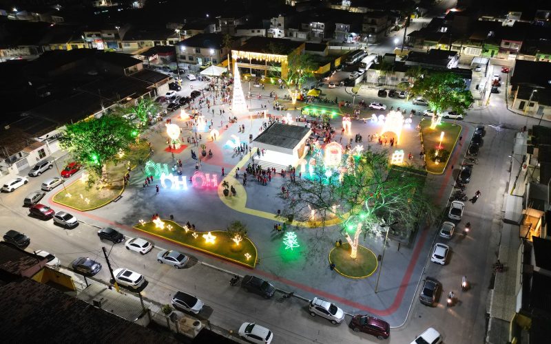 Decoração Natalina de São Luís do Quitunde é Destaque na Região Norte e Encanta Famílias