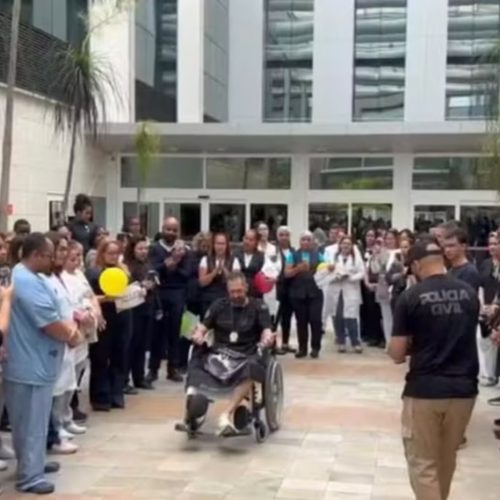 Delegado baleado em megaoperação no Rio recebe alta após 46 dias internado