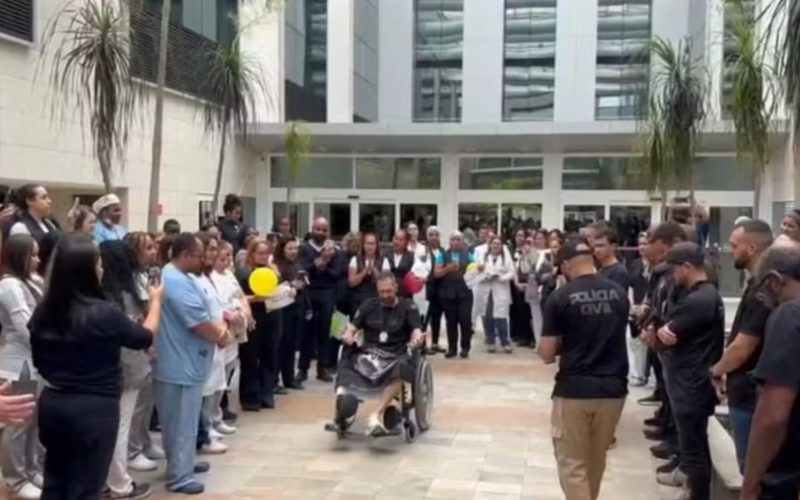 Delegado baleado em megaoperação no Rio recebe alta após 46 dias internado