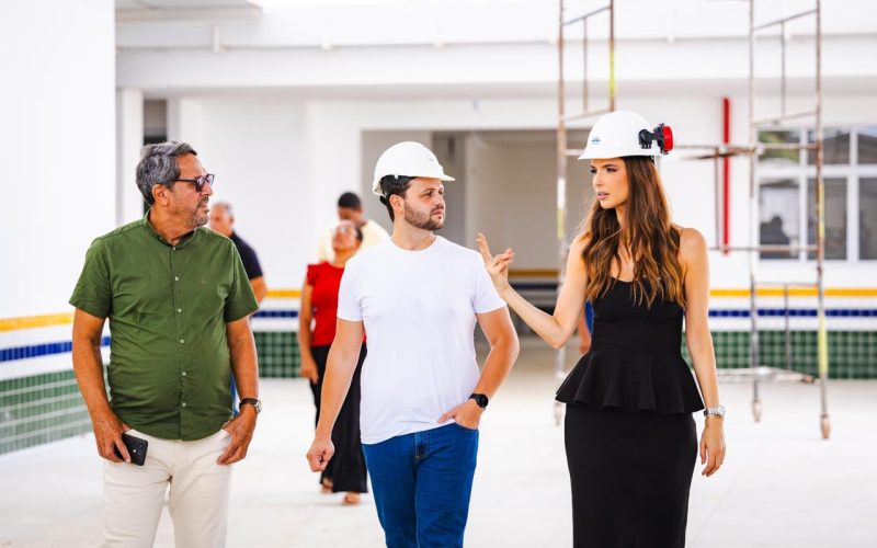 Primeira-dama Marina Candia visita nova unidade do Gigantinhos em Ipioca