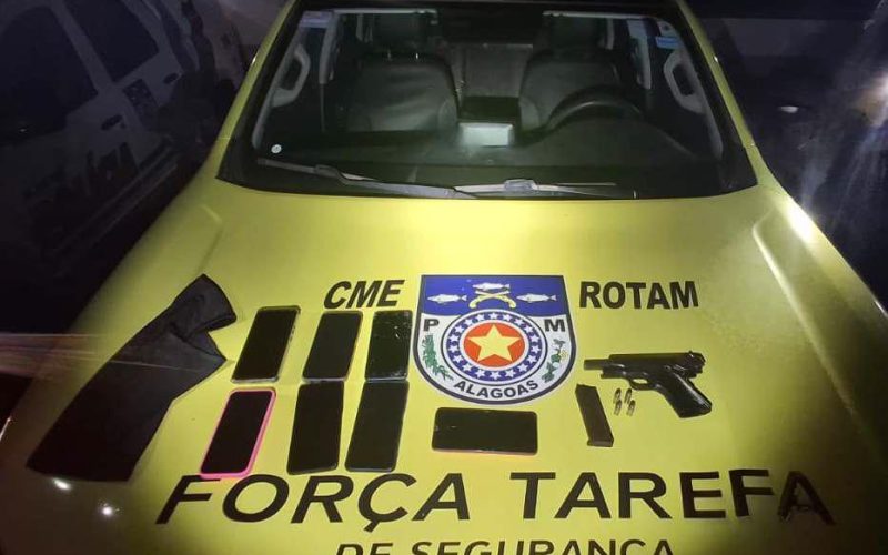 Rotam prende trio suspeito de roubo com arma de fogo