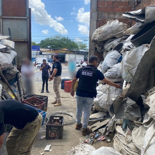 Operação Curto-Circuito 4: Policia Civil prende homem de 57 anos acusado de receptação de cabos de energia em Ferro Velho de Maceió