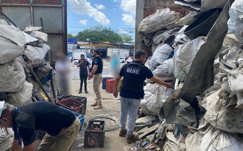 Operação Curto-Circuito 4: Policia Civil prende homem de 57 anos acusado de receptação de cabos de energia em Ferro Velho de Maceió