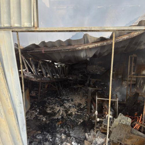 Muita destruição: veja como ficou fábrica após incêndio em Arapiraca