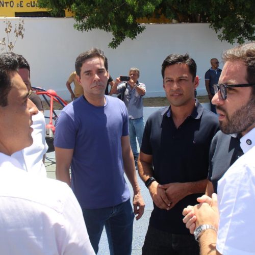 Kelmann elogia ações do prefeito JHC durante inauguração da creche Gigantinhos da Garça Torta