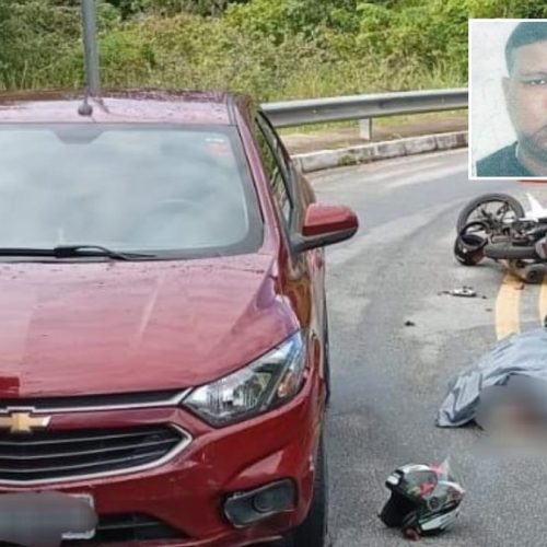 Jovem morre após perder controle de moto e se chocar com pneu de carro, no Barro Duro