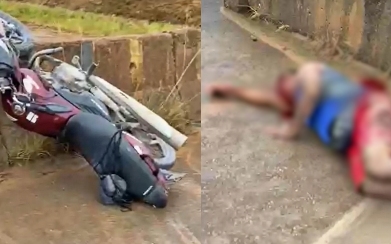 Acidente na BR-101 deixa motociclista ferido em São Miguel dos Campos