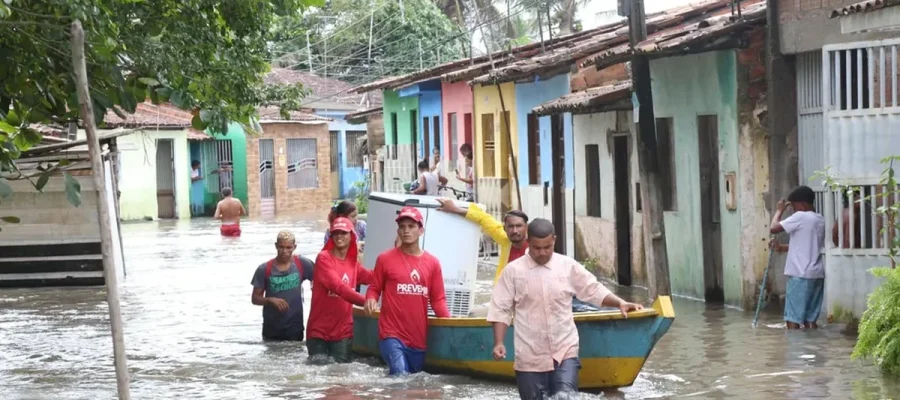 Prepare-se Alagoano: Inmet dispara alerta de chuvas intensas para 70 cidades de Alagoas nesta segunda-feira (27)