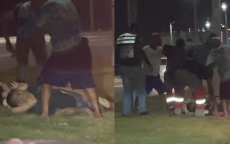 Suspeito de roubo a mototaxista é espancado por populares no Pontal da Barra