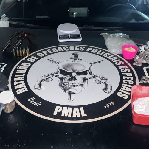Raio e Bope apreendem 1 kg de maconha, 39 caixas de Rohypnol e duas armas em ações policiais