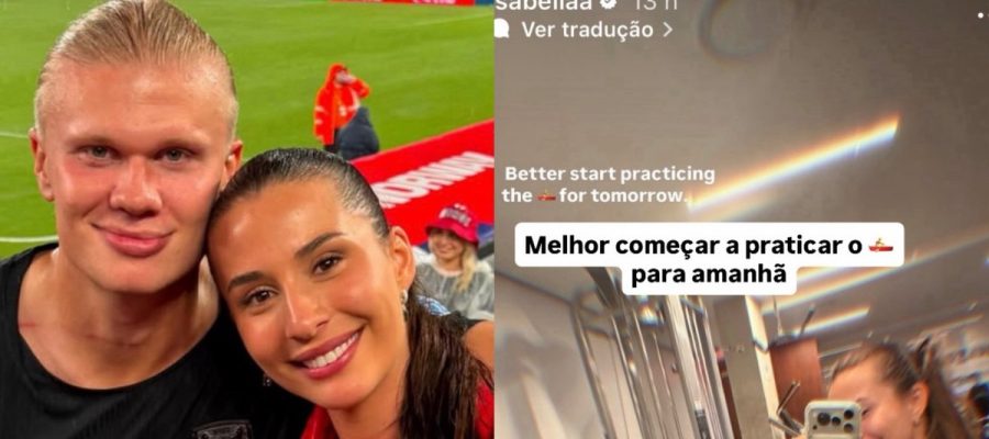 Namorada de Haaland provoca Brasil com “Remada Viking”