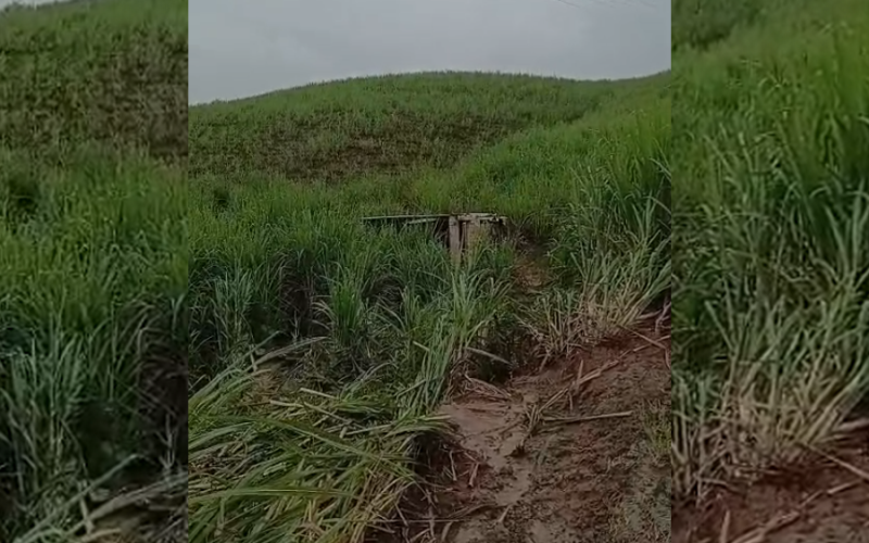Caminhão de lixo tomba na AL-105 e deixa uma pessoa ferida