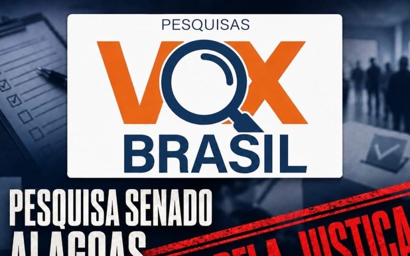 Pesquisa que coloca Renan filho à frente de JHC é suspensa pela Justiça por suspeita de irregularidades