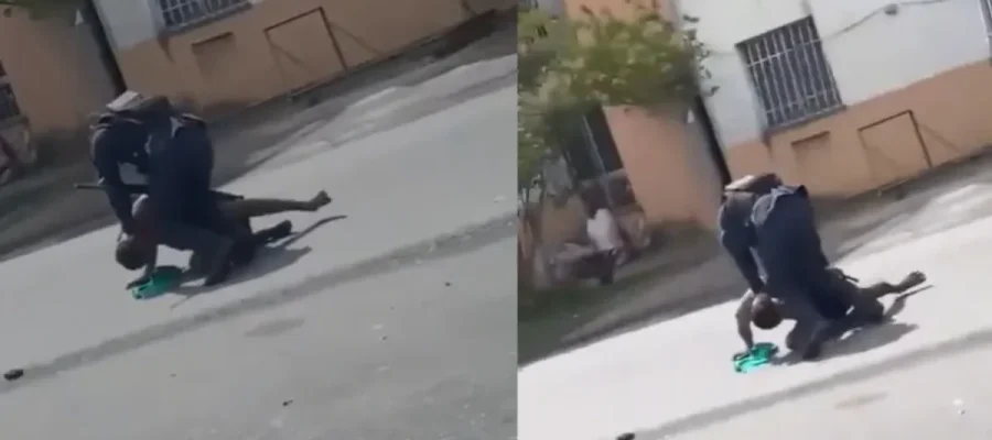 Vídeo mostra suspeito preso após lutar com PM e disparar fuzil durante abordagem