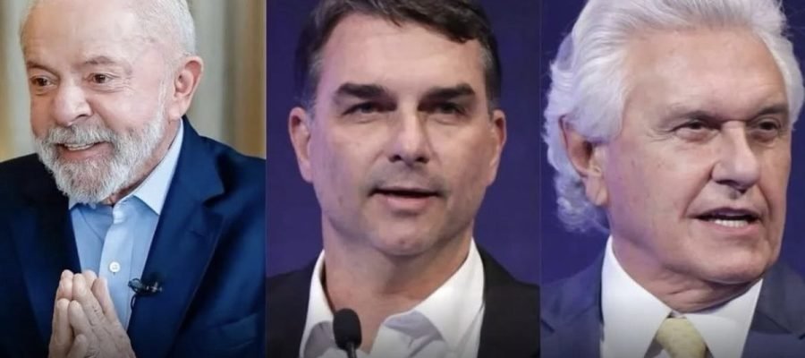 BTG/Nexus: Lula lidera 1º turno e empata com Flávio e Caiado no 2º