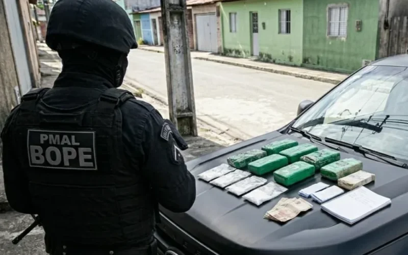 Bope aprende drogas em ponto de tráfico na Grota da Moenda
