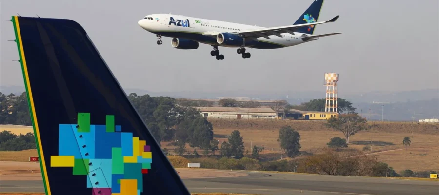 Azul aumenta frequência entre Campinas e Maceió com 12 novos voos semanais a partir de abril