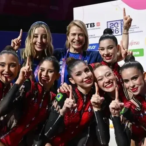 Com alagoana na equipe, Brasil conquista dois ouros inéditos no Mundial de Ginástica Rítmica