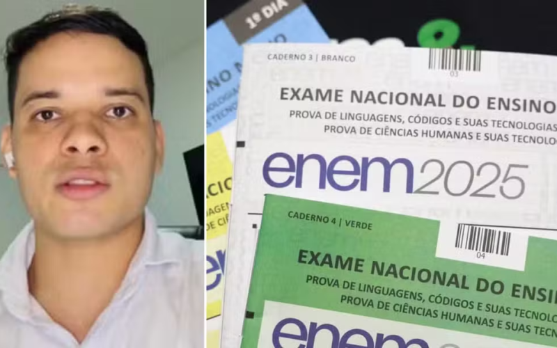 Universitário pagava R$ 10 por questão memorizada usada para antecipar conteúdo do Enem 2025