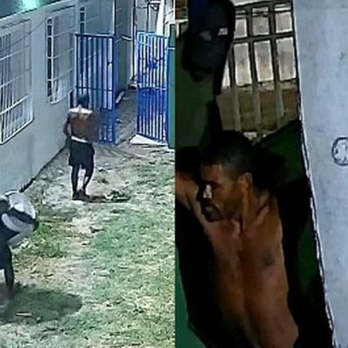 Polícia divulga imagens de suspeitos de furtar equipamentos de escola em Maceió